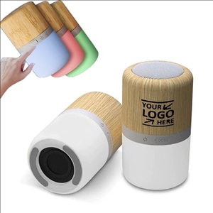 Eco Friendly Bamboo LED Wireless Speaker